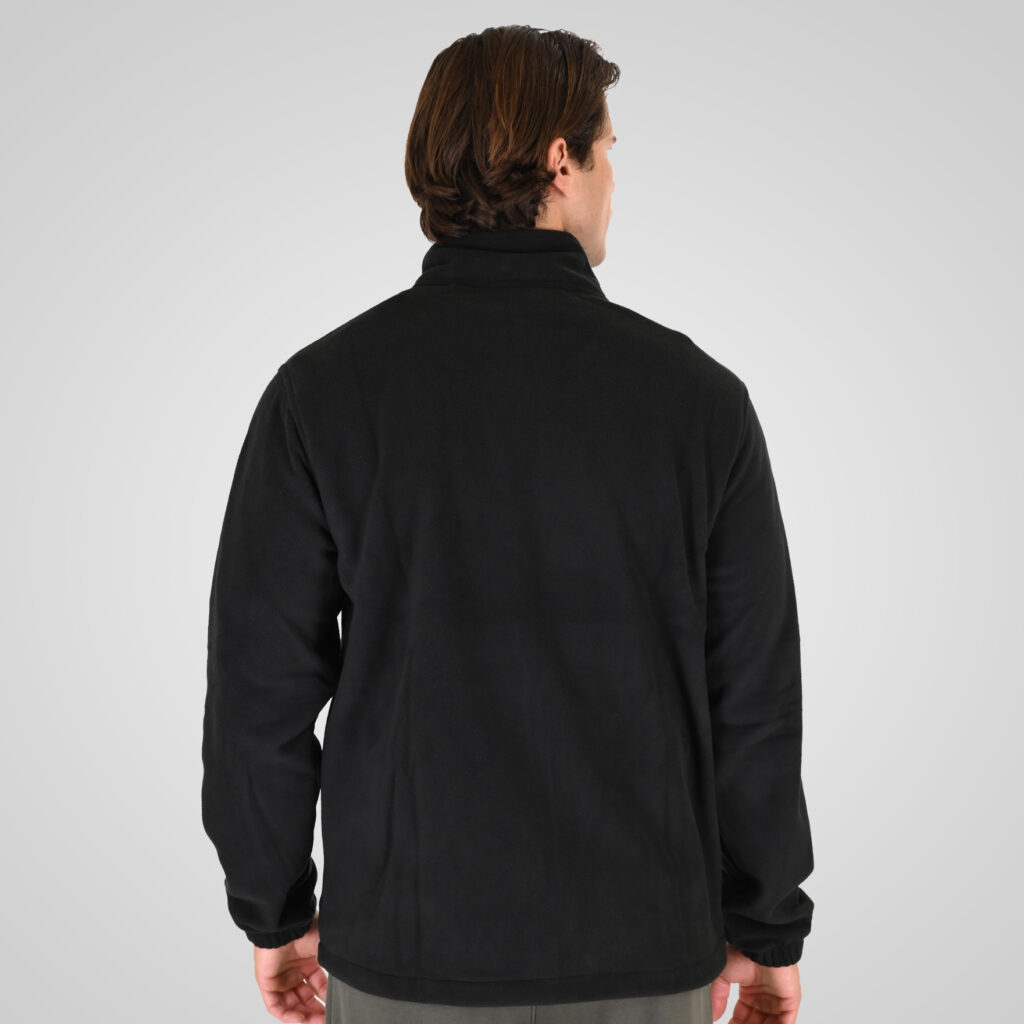262RFT-7084 POLAR FLEECE FULL ZIP BLACK