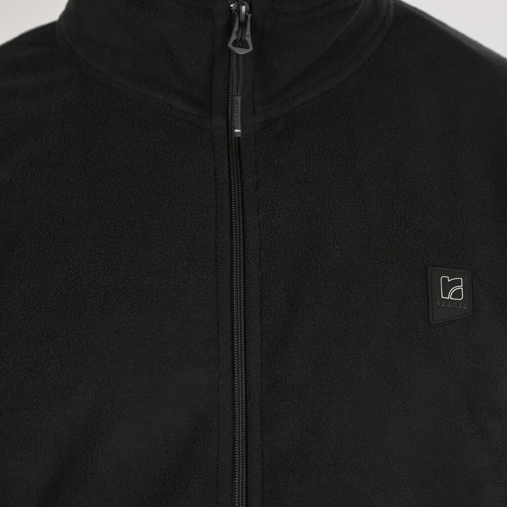262RFT-7084 POLAR FLEECE FULL ZIP BLACK
