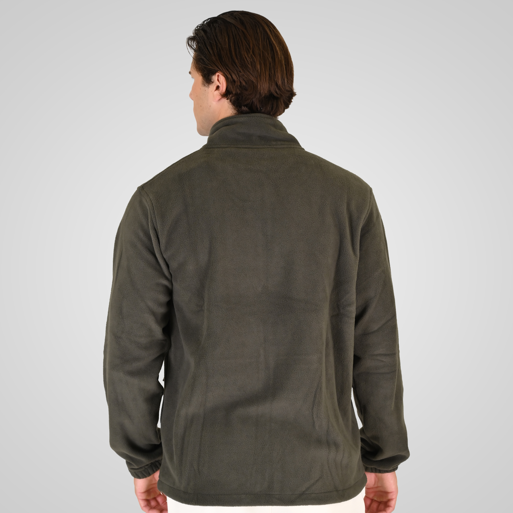 262RFT-7084 POLAR FLEECE FULL ZIP KHAKI - Image 4