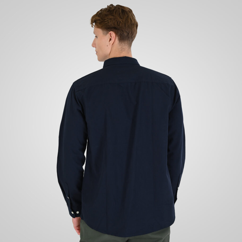 262RGS-5205 OXFORD SHIRTS WITH DENSE EMBROIDERY BLUE MELANGE