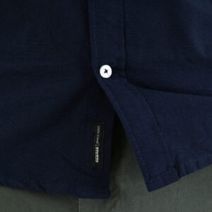 262RGS-5205 OXFORD SHIRTS WITH DENSE EMBROIDERY OXFORD BLUE MELANGE - Image 6