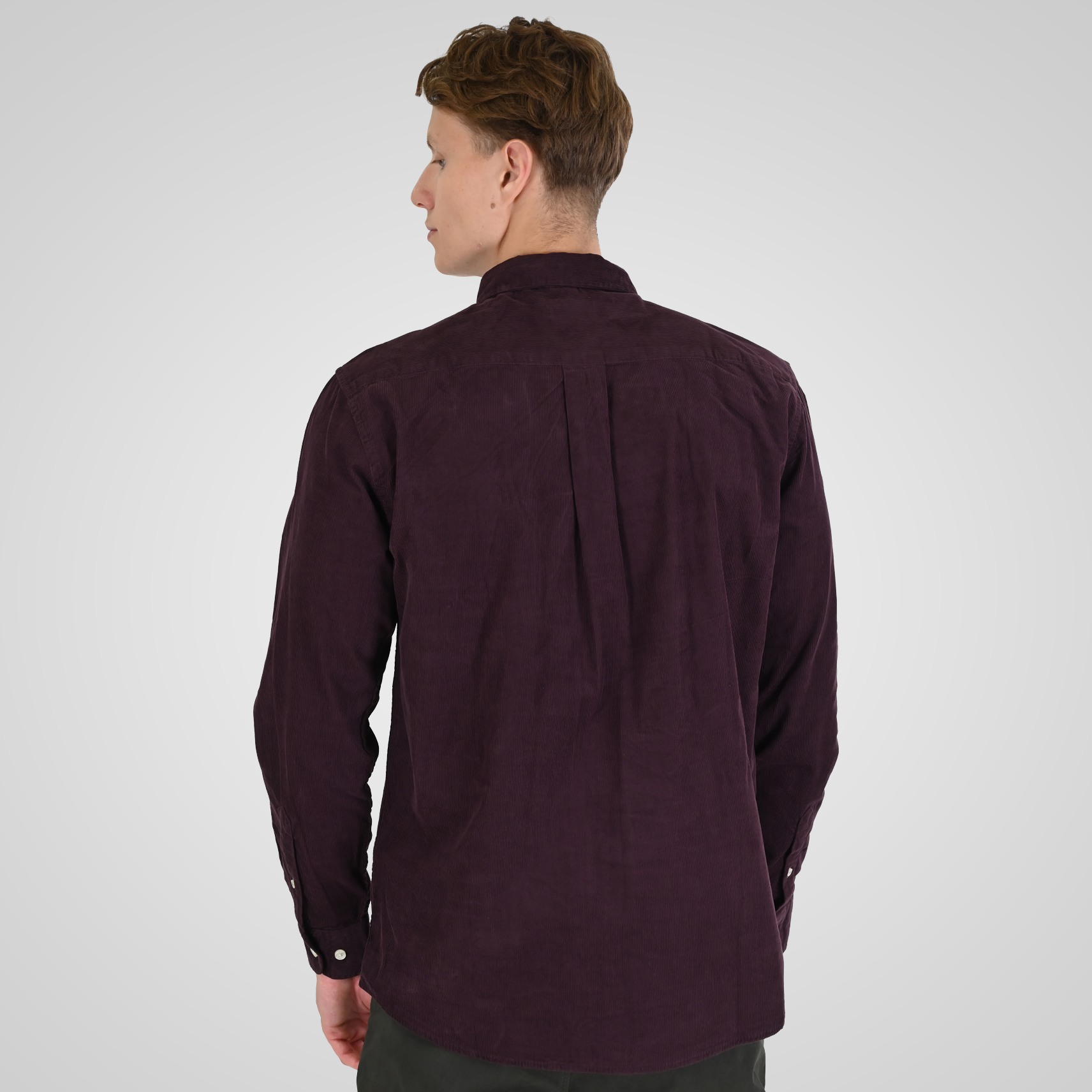 262RGS-5206 SHIRTS WITH DENSE EMBROIDERY (BABY CORDUROY) AUBERGINE - Image 4