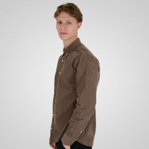 262RGS-5206 SHIRTS WITH DENSE EMBROIDERY (BABY CORDUROY) BEIGE - Image 3