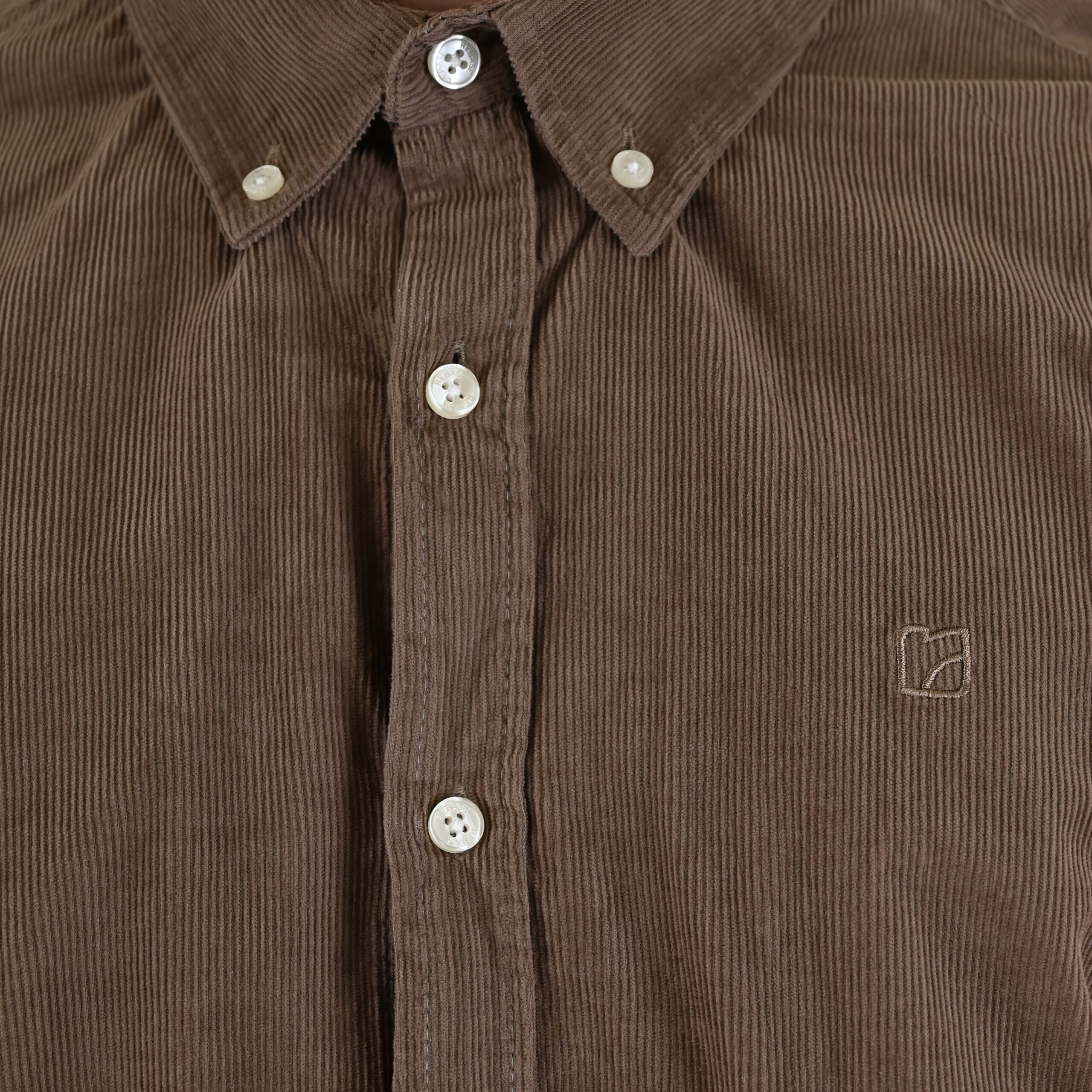 262RGS-5206 SHIRTS WITH DENSE EMBROIDERY (BABY CORDUROY) BEIGE - Image 5