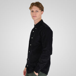 262RGS-5206 SHIRTS WITH DENSE EMBROIDERY (BABY CORDUROY) BLACK - Image 3