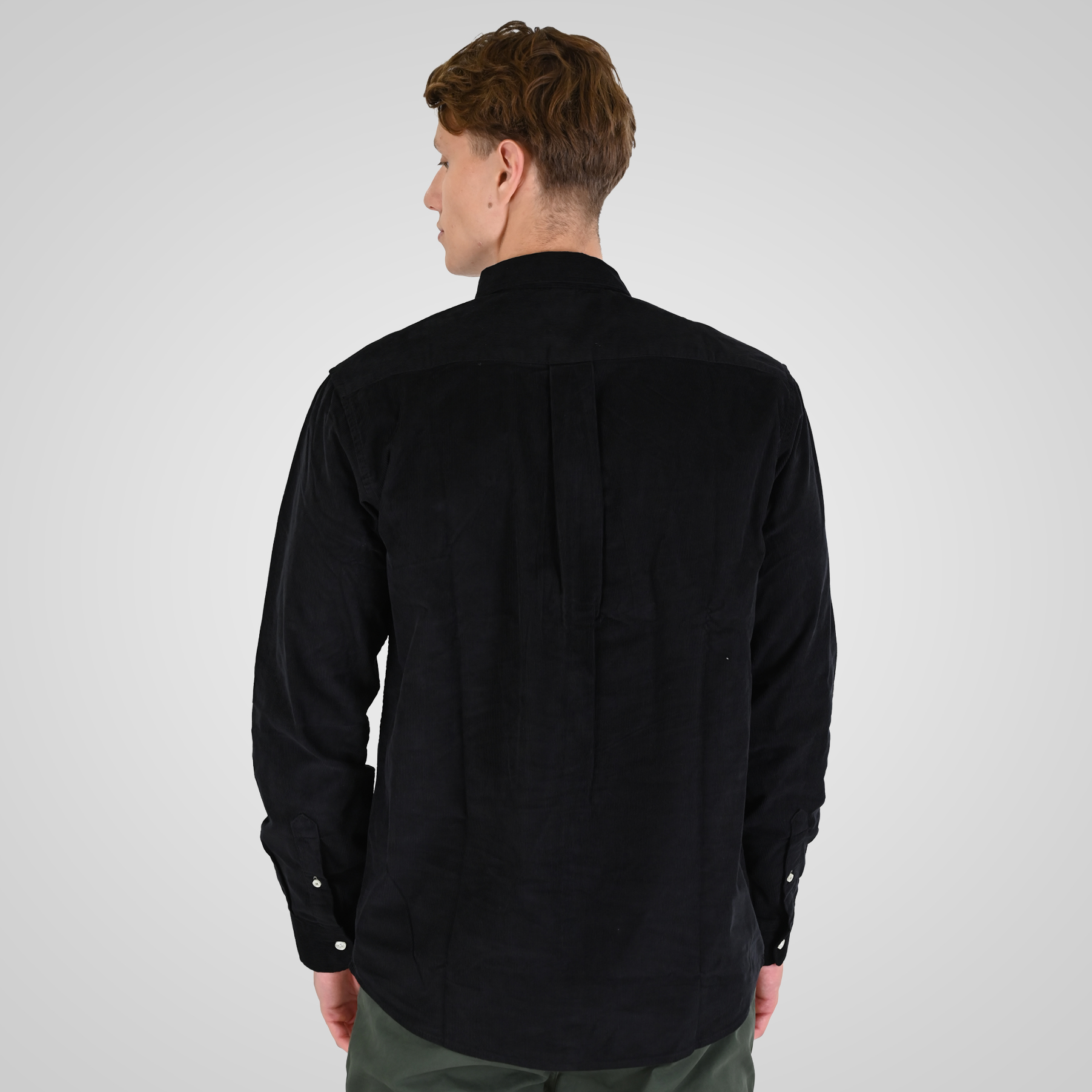 262RGS-5206 SHIRTS WITH DENSE EMBROIDERY (BABY CORDUROY) BLACK - Image 4