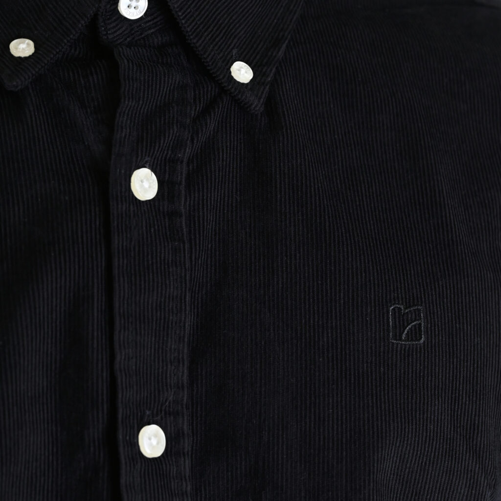 262RGS-5206 SHIRTS WITH DENSE EMBROIDERY (BABY CORDUROY) BLACK