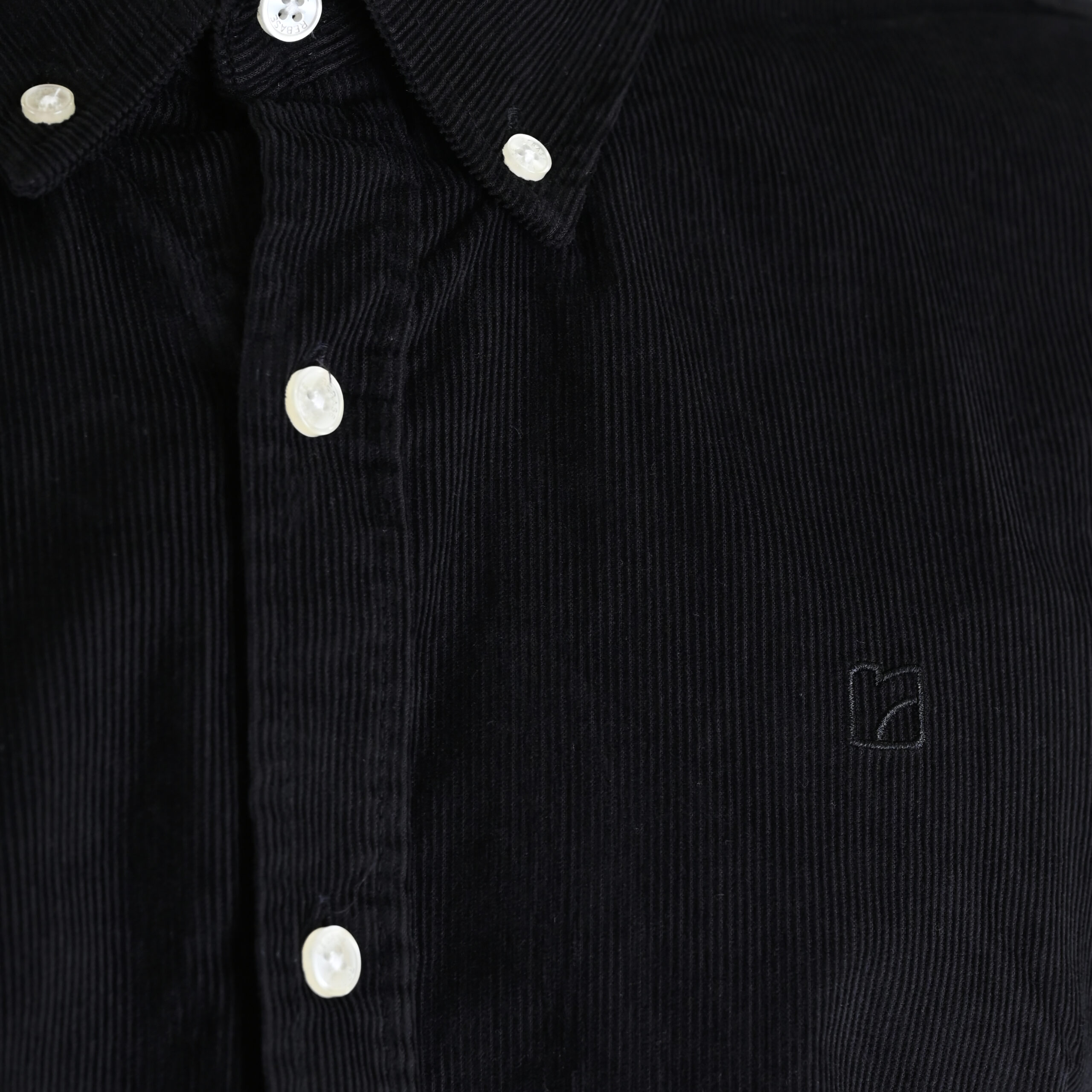 262RGS-5206 SHIRTS WITH DENSE EMBROIDERY (BABY CORDUROY) BLACK - Image 5