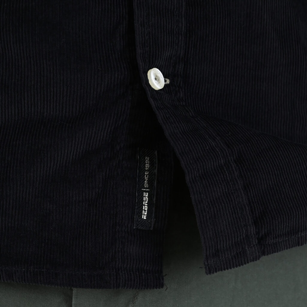 262RGS-5206 SHIRTS WITH DENSE EMBROIDERY (BABY CORDUROY) BLACK