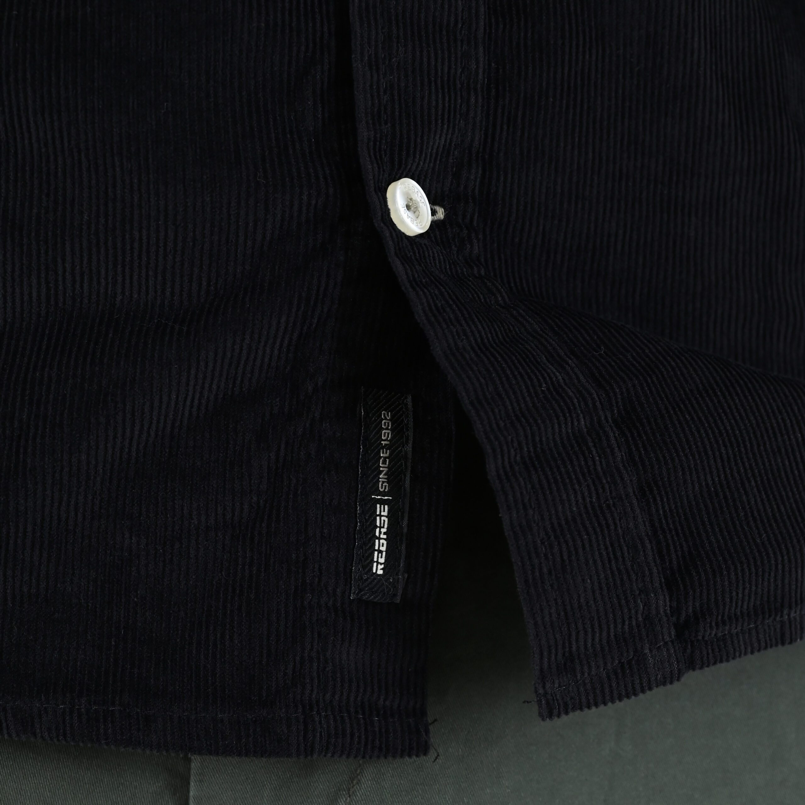 262RGS-5206 SHIRTS WITH DENSE EMBROIDERY (BABY CORDUROY) BLACK - Image 6