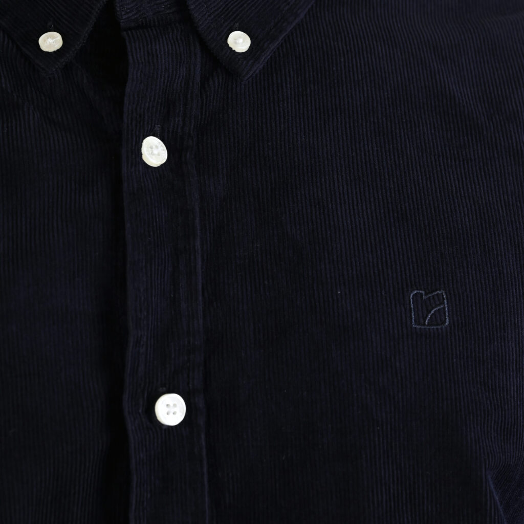 262RGS-5206 SHIRTS WITH DENSE EMBROIDERY (BABY CORDUROY) DK MARINE
