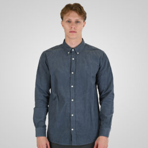 262RGS-5206 SHIRTS WITH DENSE EMBROIDERY (BABY CORDUROY) DUSTY BLUE