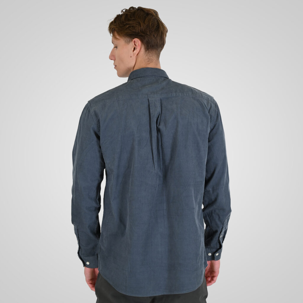 262RGS-5206 SHIRTS WITH DENSE EMBROIDERY (BABY CORDUROY) DUSTY BLUE