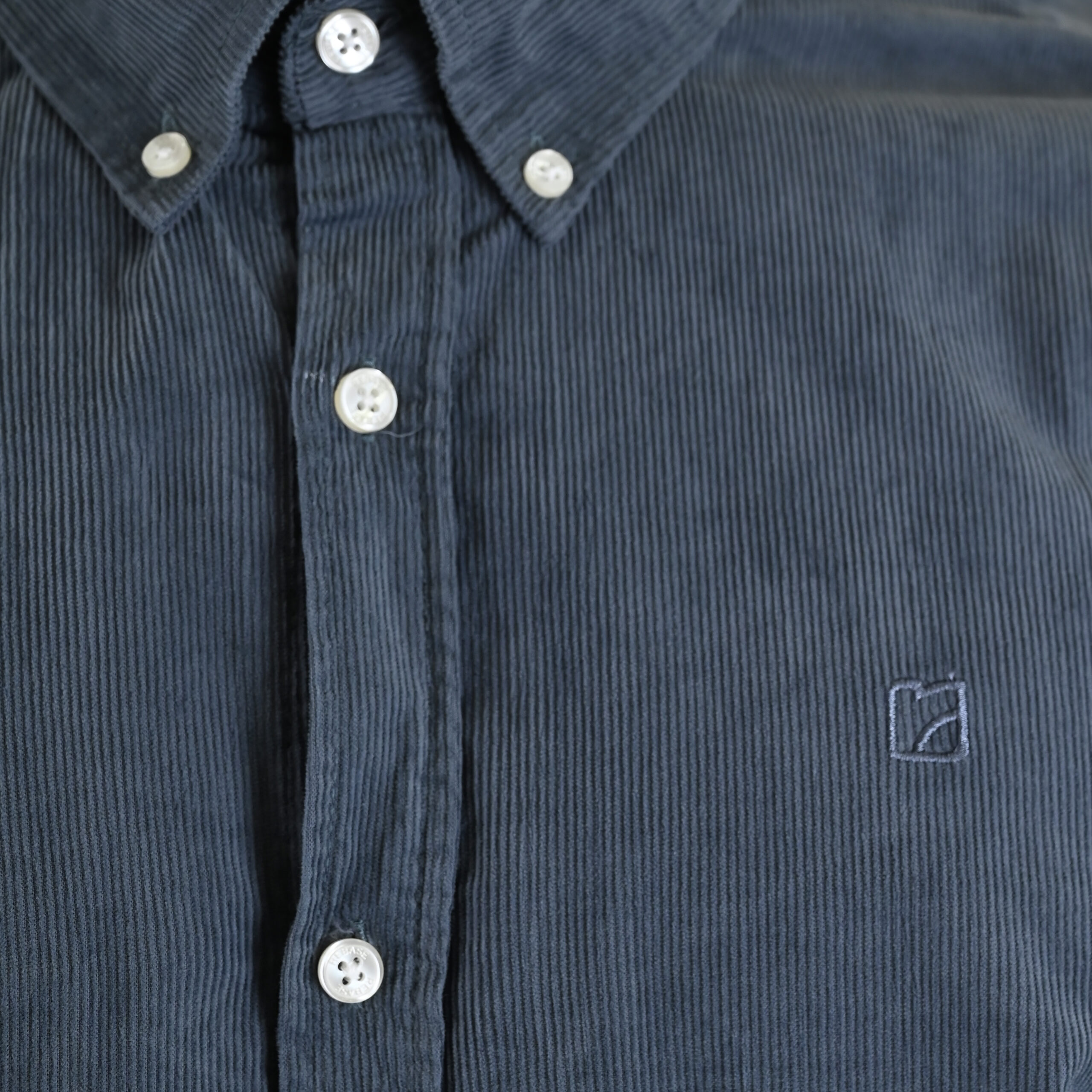 262RGS-5206 SHIRTS WITH DENSE EMBROIDERY (BABY CORDUROY) DUSTY BLUE - Image 5