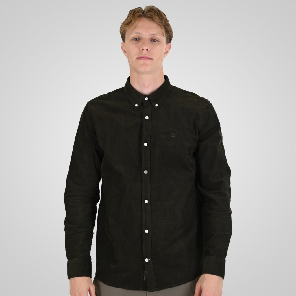 262RGS-5206 SHIRTS WITH DENSE EMBROIDERY (BABY CORDUROY) KHAKI