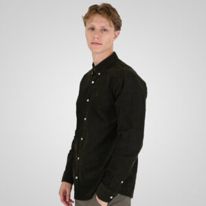 262RGS-5206 SHIRTS WITH DENSE EMBROIDERY (BABY CORDUROY) KHAKI - Image 3