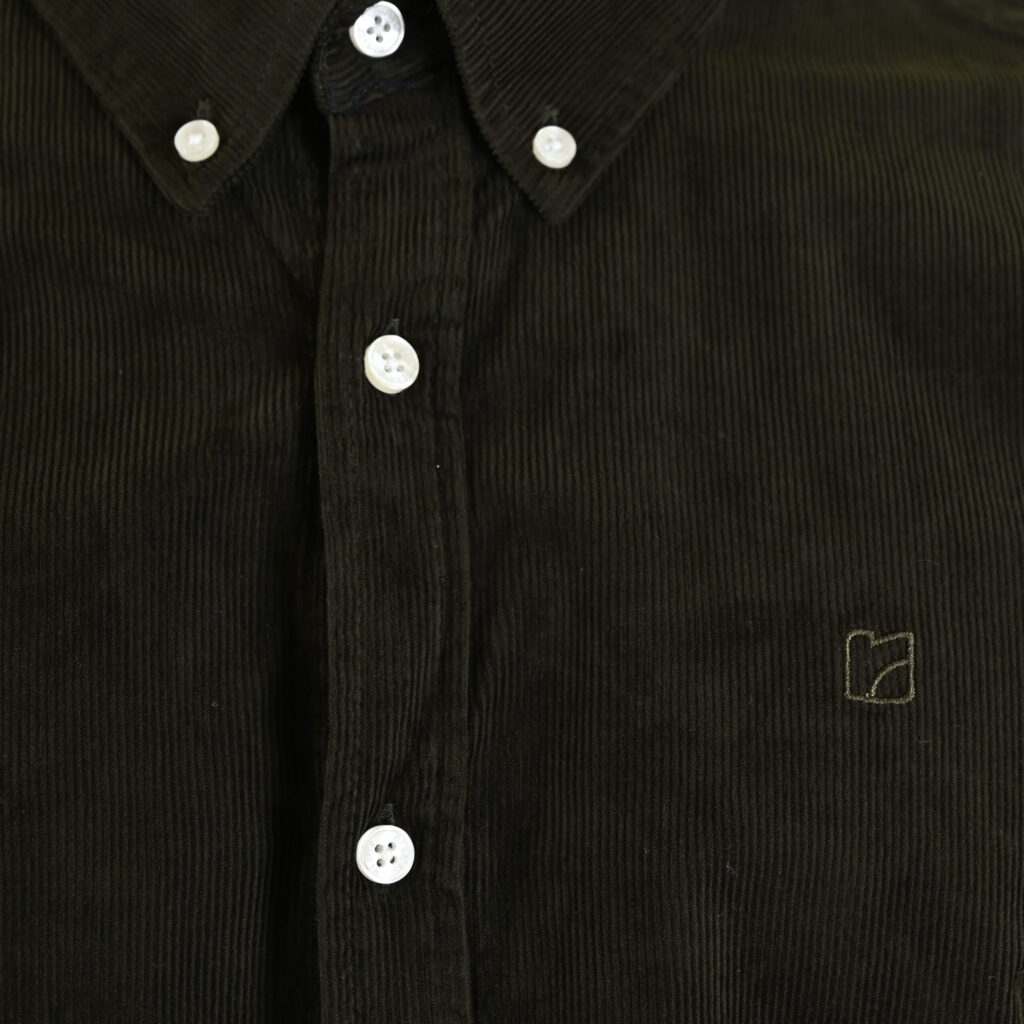 262RGS-5206 SHIRTS WITH DENSE EMBROIDERY (BABY CORDUROY) KHAKI
