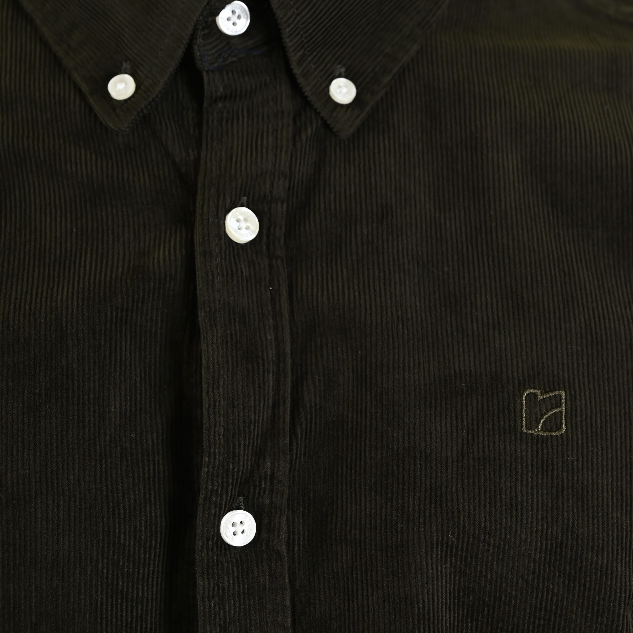 262RGS-5206 SHIRTS WITH DENSE EMBROIDERY (BABY CORDUROY) KHAKI - Image 5