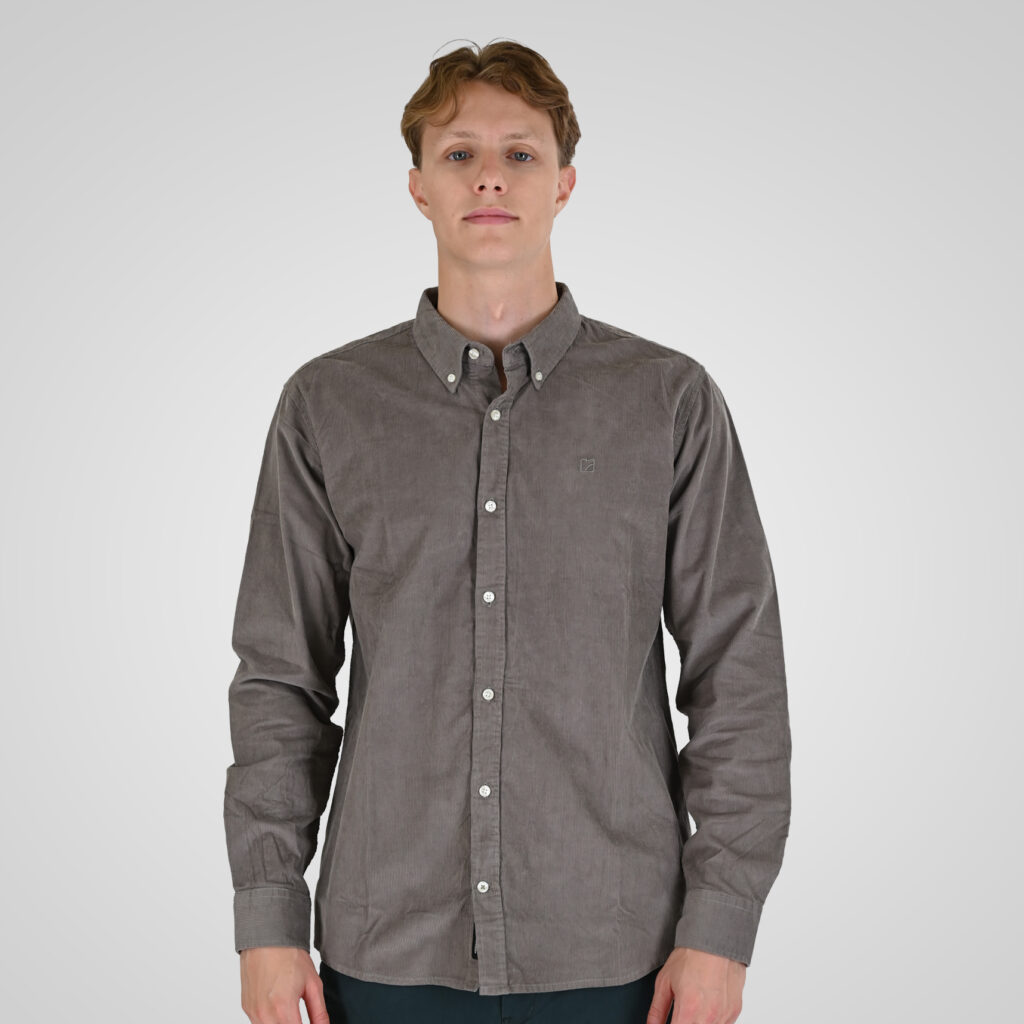 262RGS-5206 SHIRTS WITH DENSE EMBROIDERY (BABY CORDUROY) SMOKE