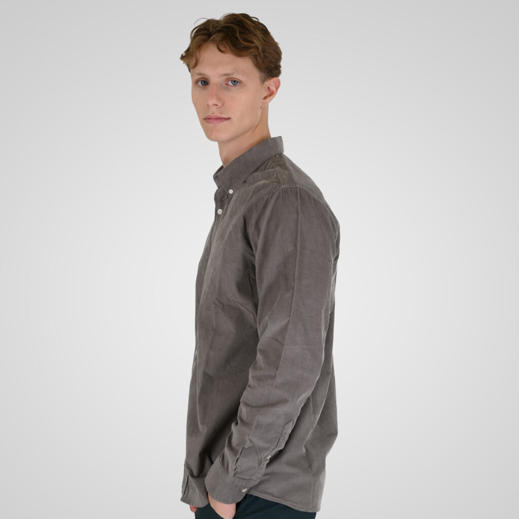 262RGS-5206 SHIRTS WITH DENSE EMBROIDERY (BABY CORDUROY) SMOKE