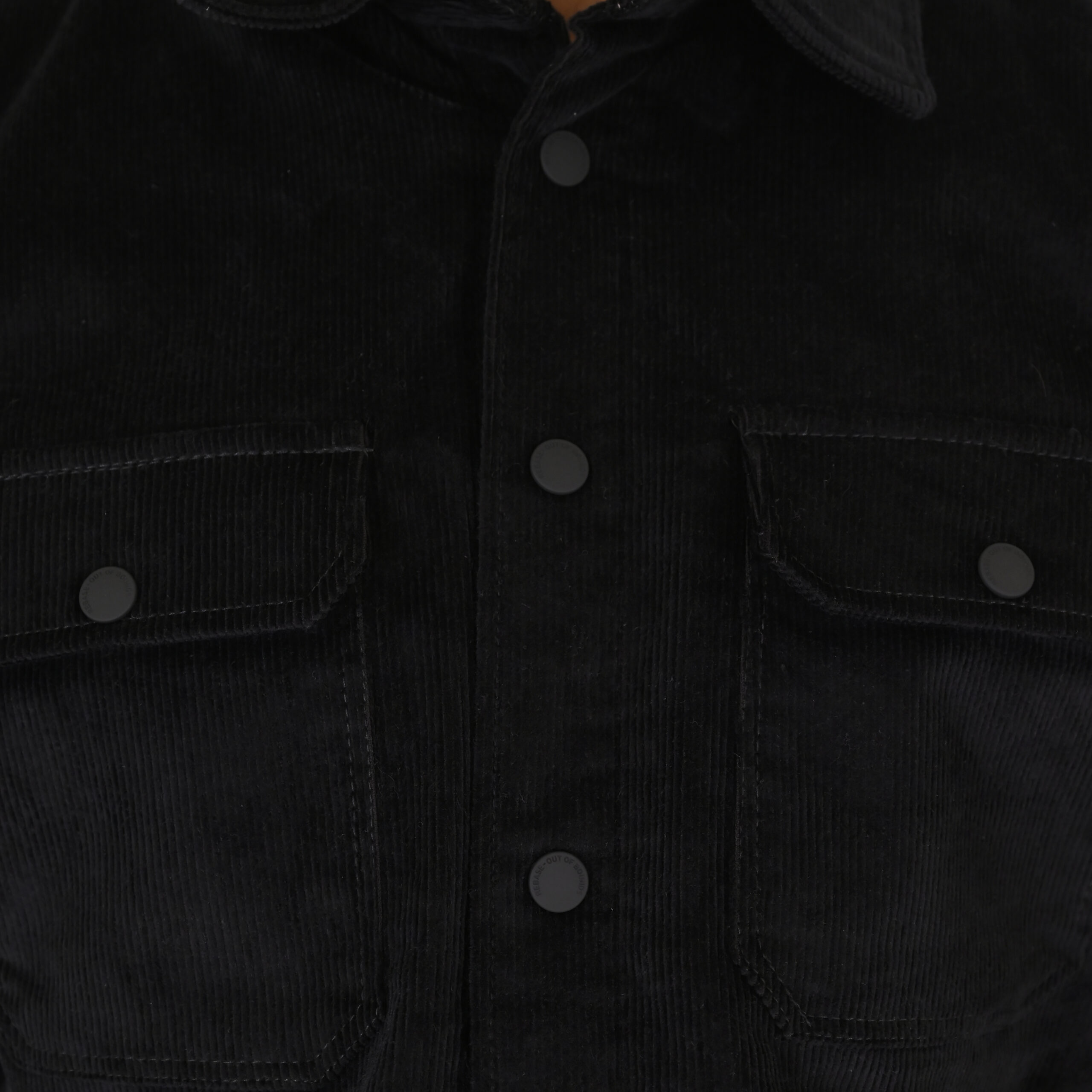 262RGS-5207 OVERSHIRTS WITH LIGHT PADDING (HEAVY CORDUROY) BLACK - Image 6