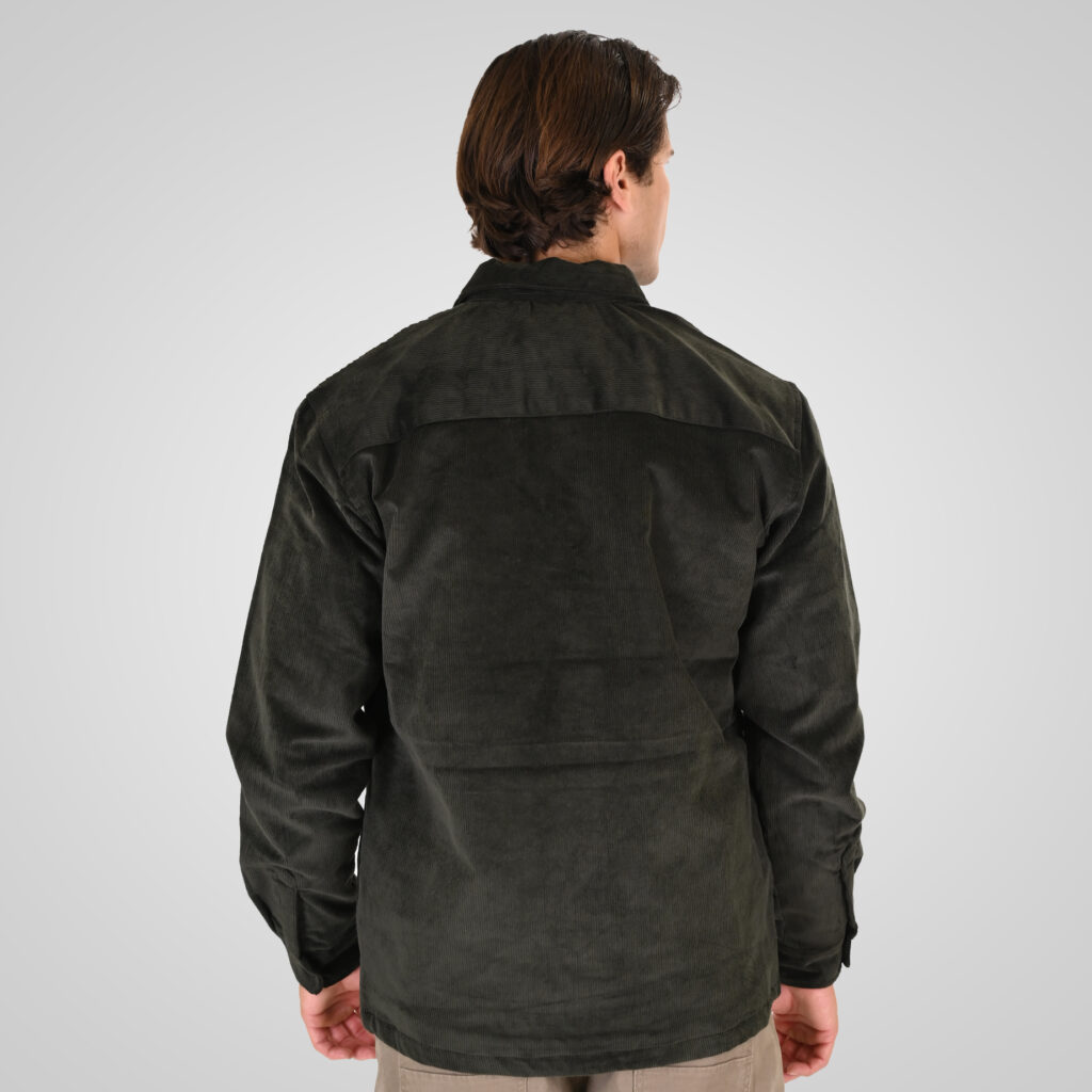 262RGS-5207 OVERSHIRTS WITH LIGHT PADDING (HEAVY CORDUROY) DK OLIVE