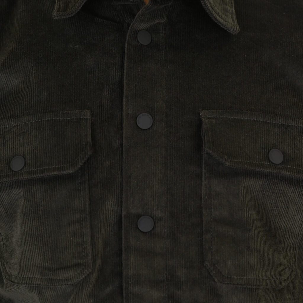 262RGS-5207 OVERSHIRTS WITH LIGHT PADDING (HEAVY CORDUROY) DK OLIVE