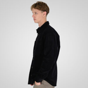 262RGS-5208 SHIRTS WITH CHEST POCKETS (HEAVY CORDUROY) (RELAXED FIT) BLACK - Image 3