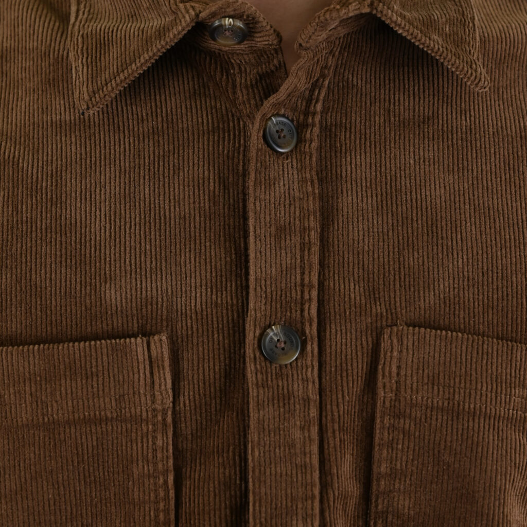 262RGS-5208 SHIRTS WITH CHEST POCKETS (HEAVY CORDUROY) (RELAXED FIT) CAMEL