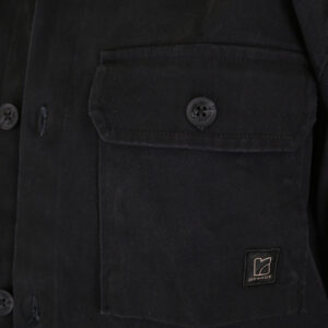262RGS-5210 OVERSHIRTS (RELAXED FIT) (TWILL FABRIC) BLACK - Image 5