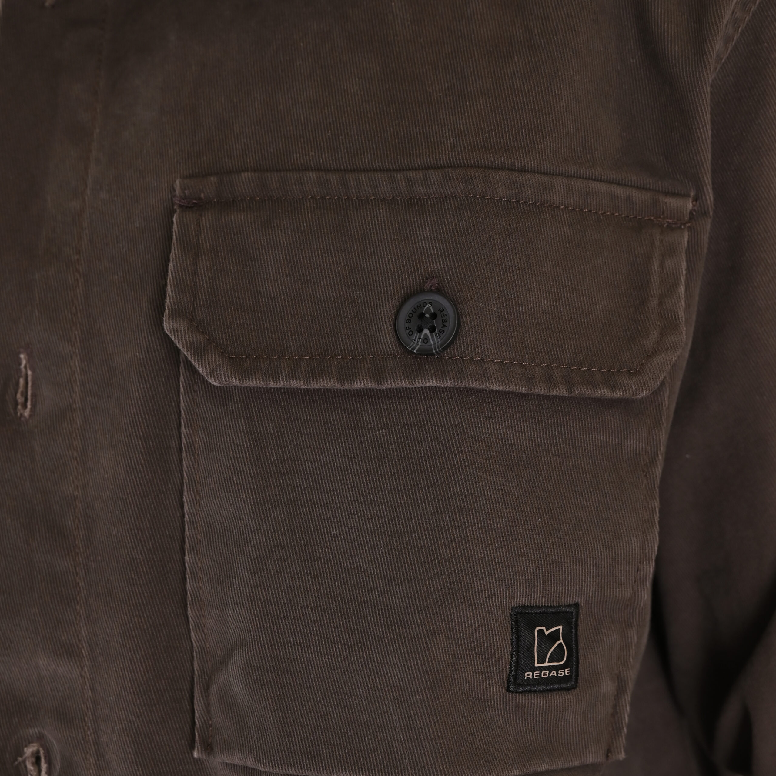 262RGS-5210 OVERSHIRTS (RELAXED FIT) (TWILL FABRIC) SHADOW GREY - Image 5