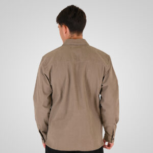 262RGS-5210 OVERSHIRTS (RELAXED FIT) (TWILL FABRIC) TAUPE - Image 4
