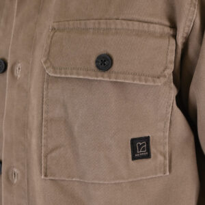 262RGS-5210 OVERSHIRTS (RELAXED FIT) (TWILL FABRIC) TAUPE - Image 5