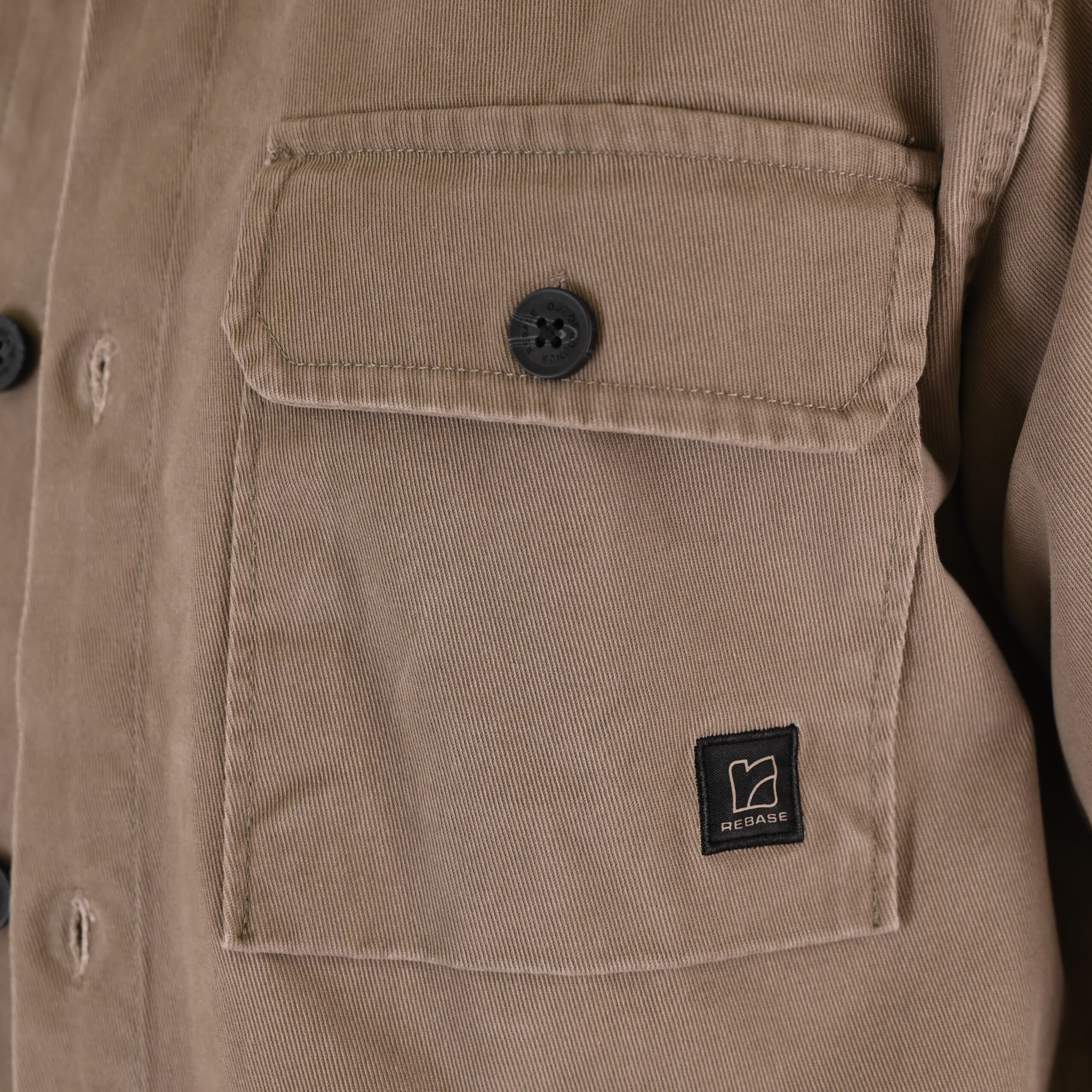 262RGS-5210 OVERSHIRTS (RELAXED FIT) (TWILL FABRIC) TAUPE - Image 5