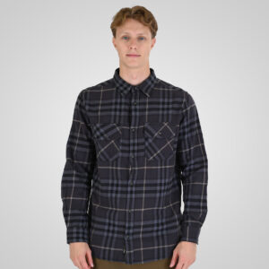 262RGS-5211 SHIRTS FLANNEL CC1 BLACK-GREY