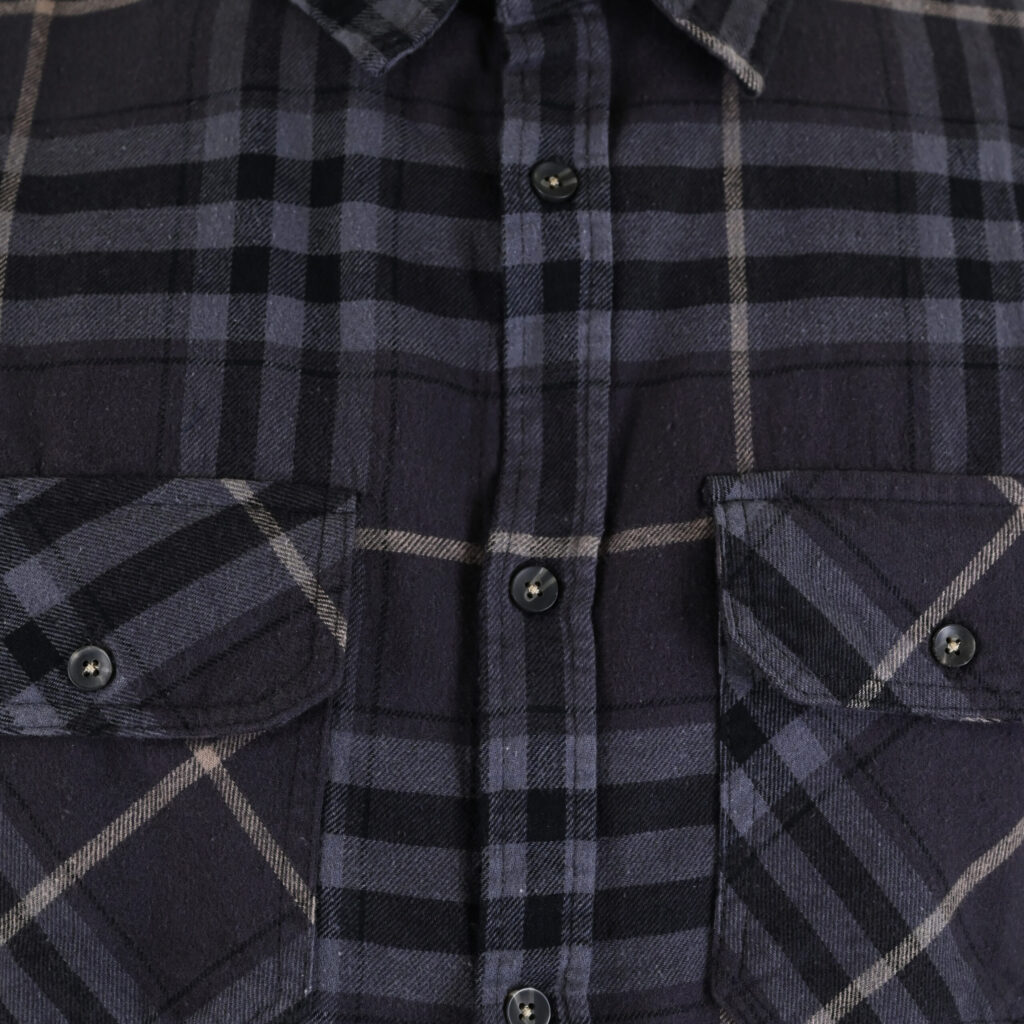262RGS-5211 SHIRTS FLANNEL CC1 BLACK-GREY
