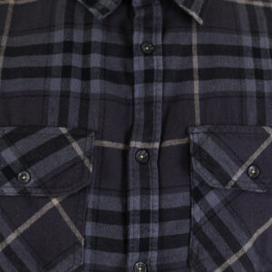 262RGS-5211 SHIRTS FLANNEL CC1 BLACK-GREY - Image 5
