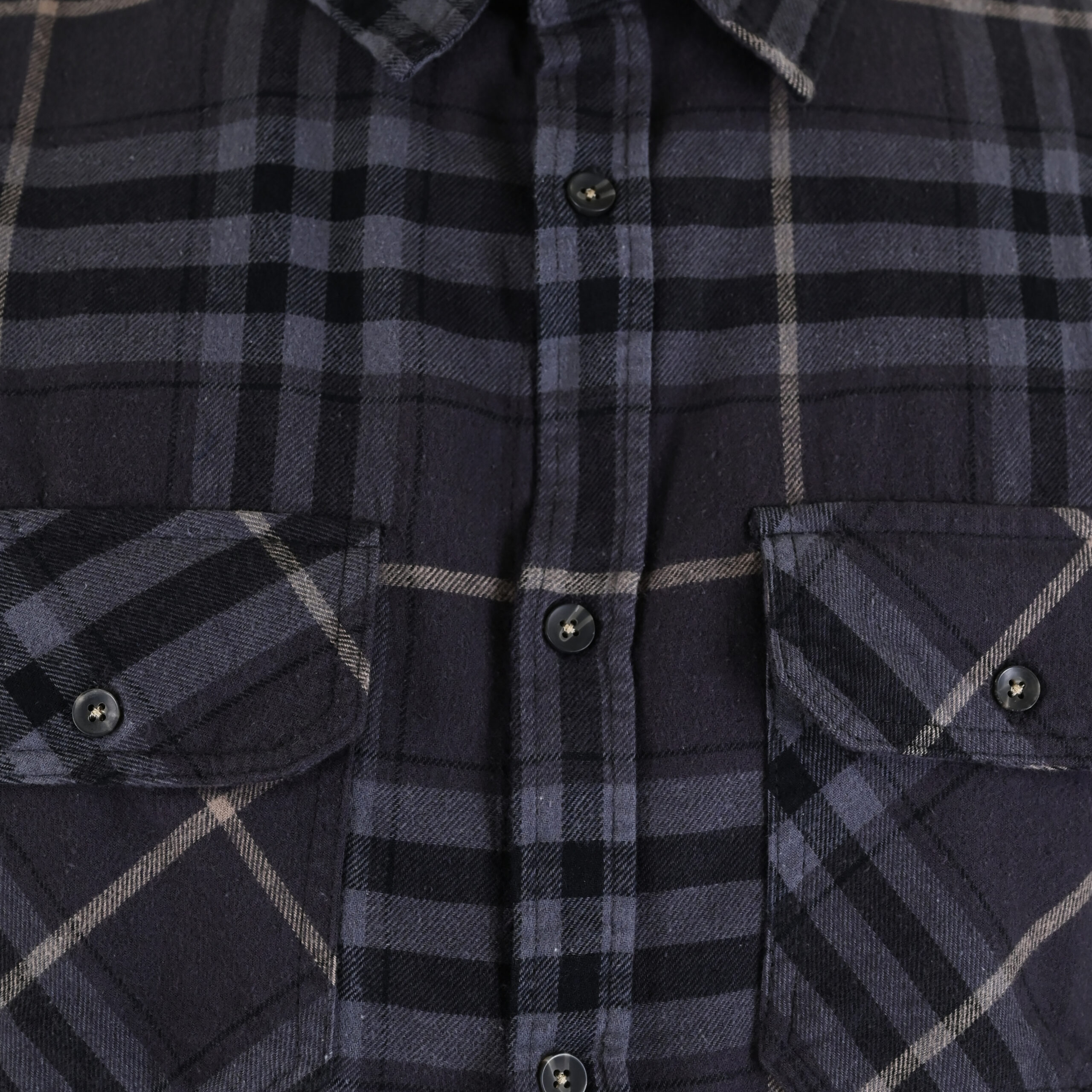 262RGS-5211 SHIRTS FLANNEL CC1 BLACK-GREY - Image 5