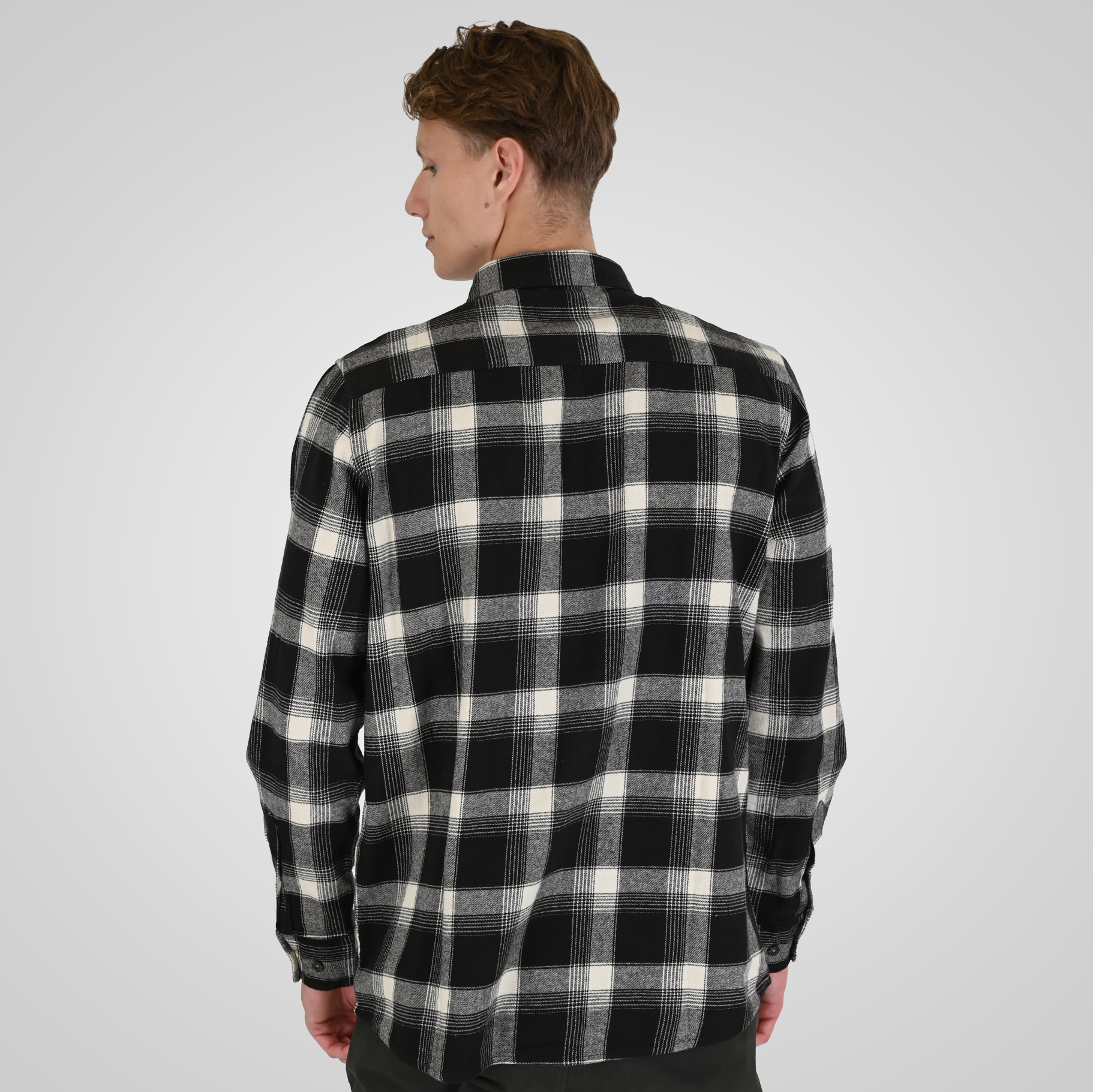 262RGS-5211 SHIRTS FLANNEL CC12 BROWN-BEIGE - Image 4