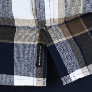 262RGS-5211 SHIRTS FLANNEL CC3 NAVY-BEIGE - Image 6