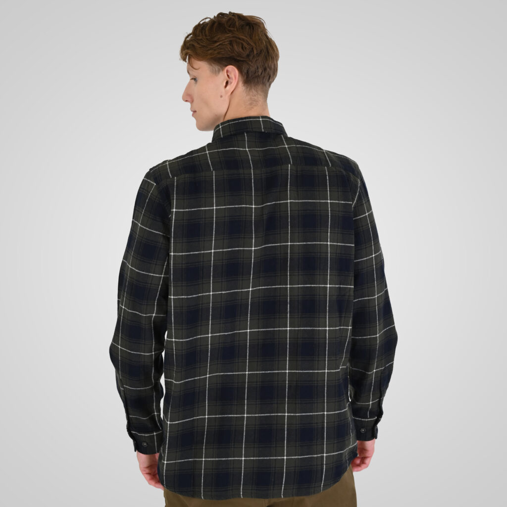 262RGS-5211 SHIRTS FLANNEL CC2 OLIVE-BLUE