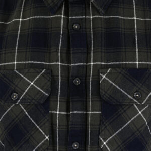 262RGS-5211 SHIRTS FLANNEL CC2 OLIVE-BLUE - Image 5