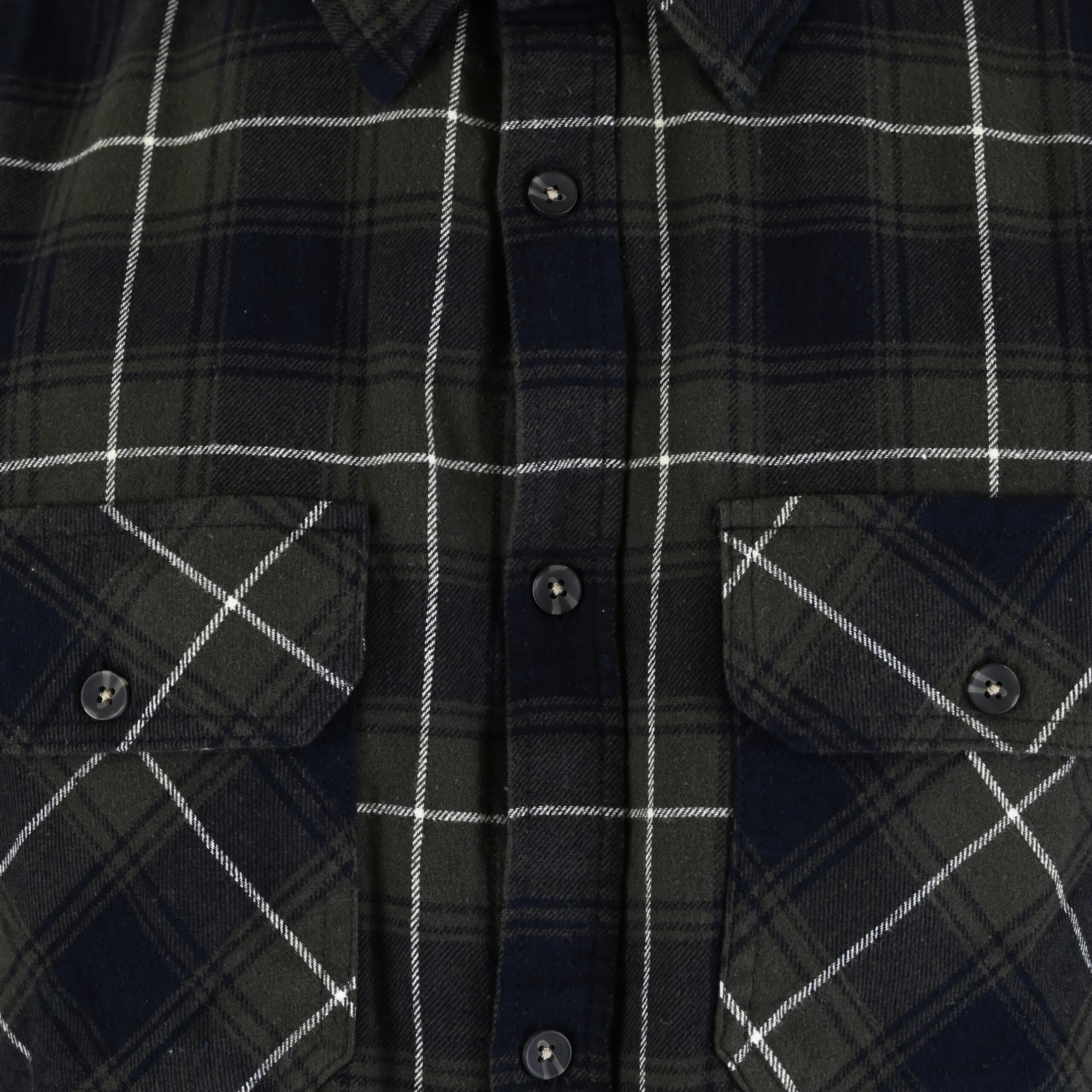 262RGS-5211 SHIRTS FLANNEL CC2 OLIVE-BLUE - Image 5