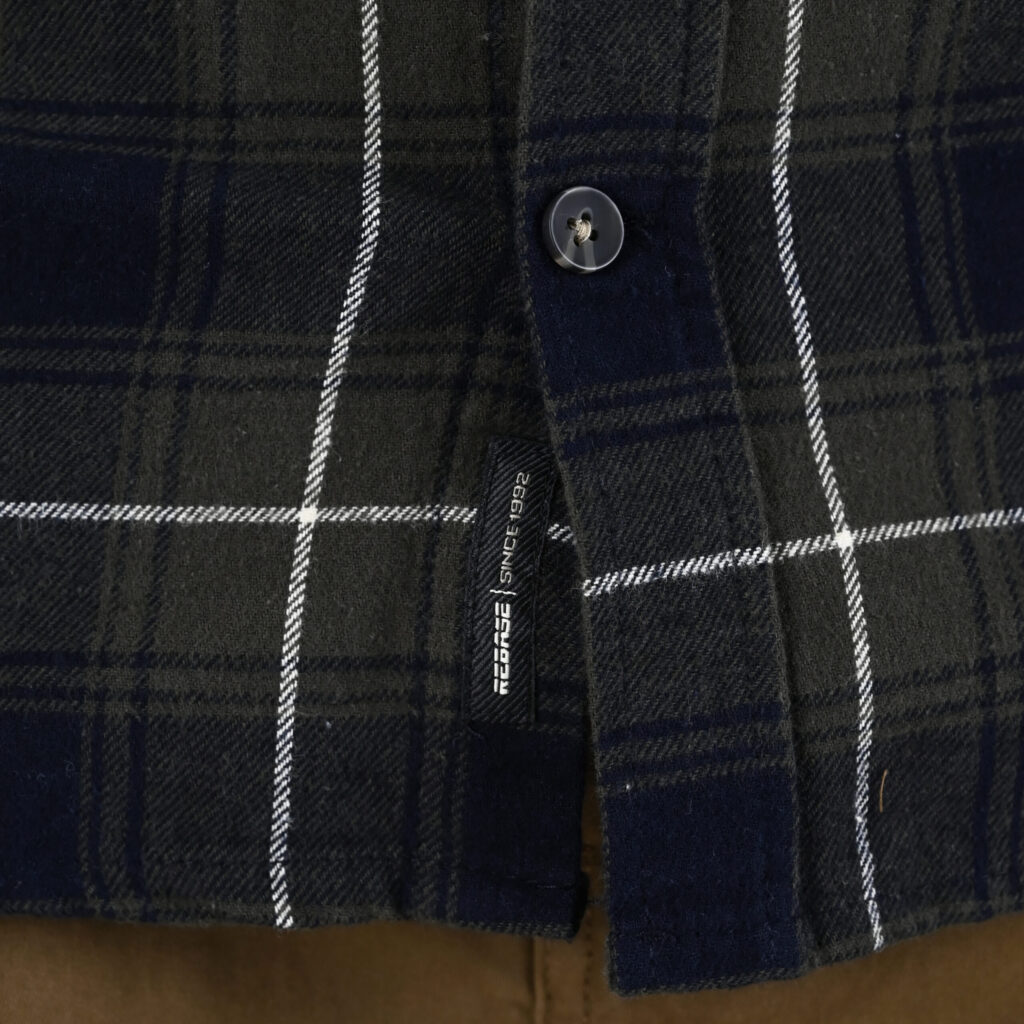 262RGS-5211 SHIRTS FLANNEL CC2 OLIVE-BLUE