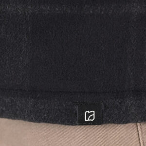 262RGS-5212 OVERSHIRTS WITH ZIPPER AND LIGHT PADDING (HEAVY FLANNEL) CC8 BLACK-ANTHRACITE - Image 5