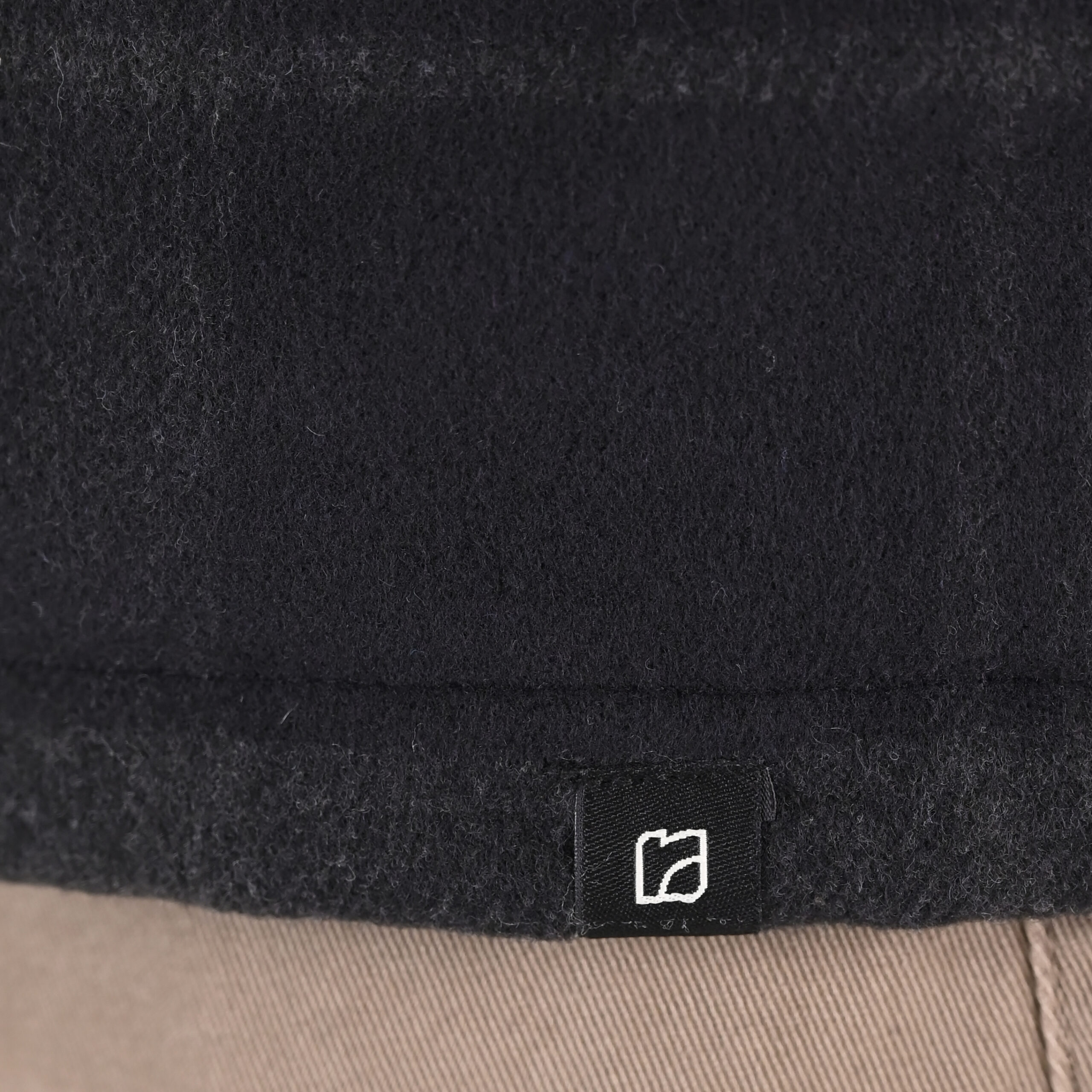 262RGS-5212 OVERSHIRTS WITH ZIPPER AND LIGHT PADDING (HEAVY FLANNEL) CC8 BLACK-ANTHRACITE - Image 5