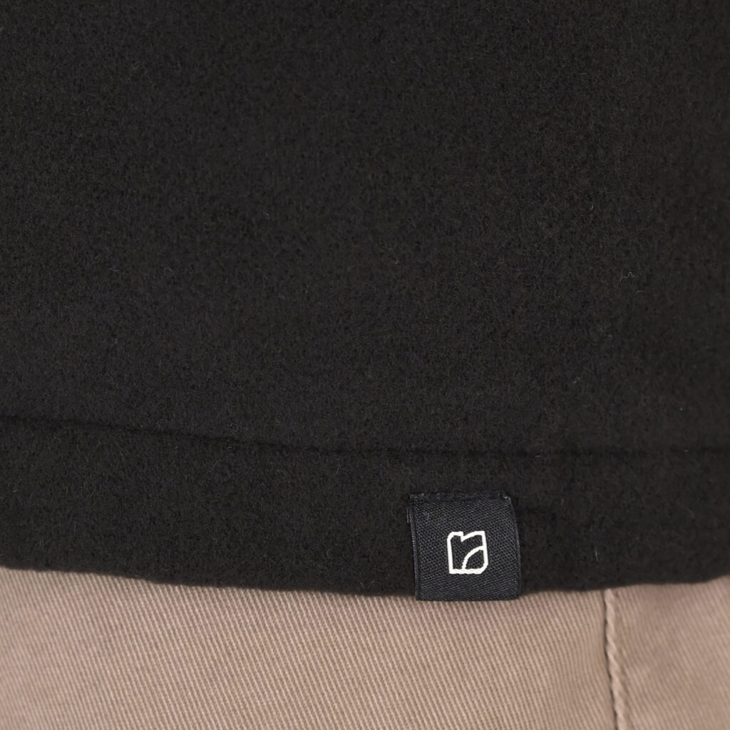 262RGS-5212 OVERSHIRTS WITH ZIPPER AND LIGHT PADDING (HEAVY FLANNEL) BLACK