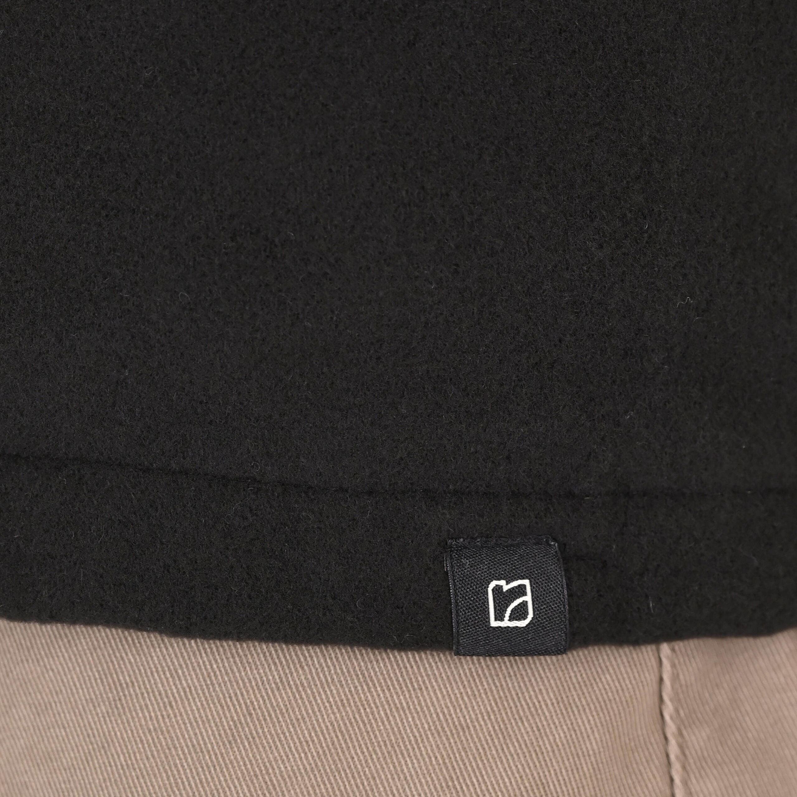 262RGS-5212 OVERSHIRTS WITH ZIPPER AND LIGHT PADDING (HEAVY FLANNEL) BLACK - Image 5