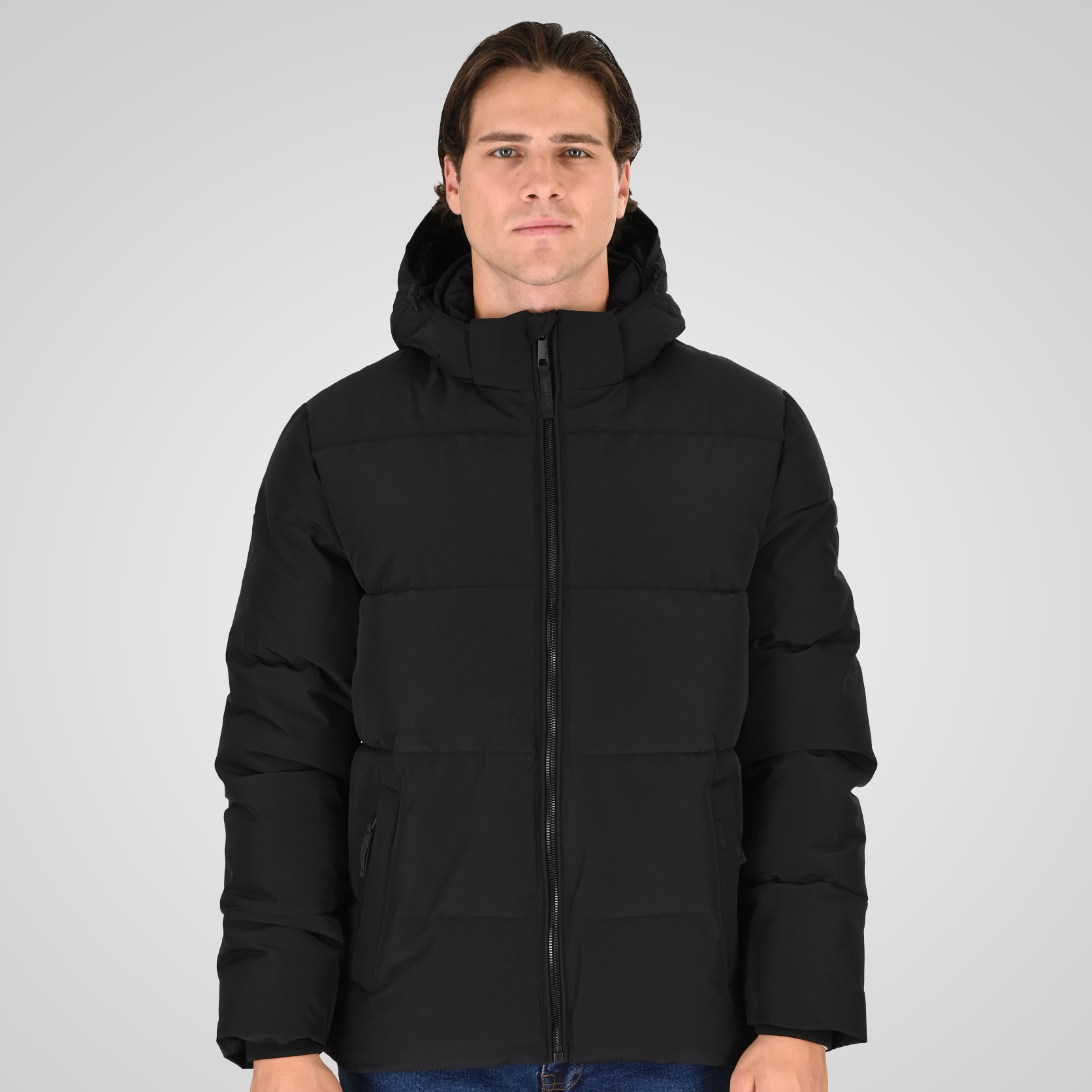 262RJK-2086 JACKETS MID LENGTH BLACK - Image 1