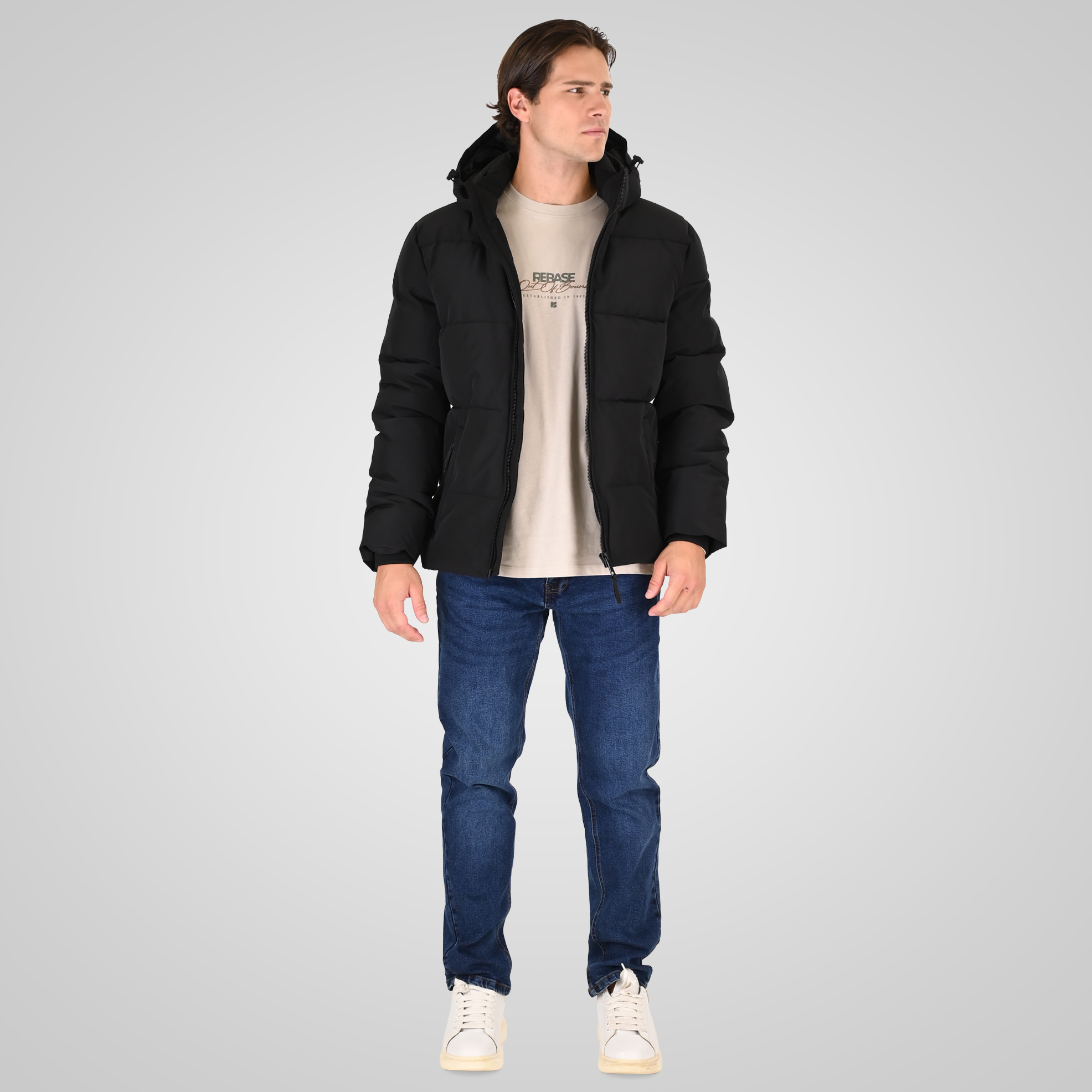 262RJK-2086 JACKETS MID LENGTH BLACK - Image 2